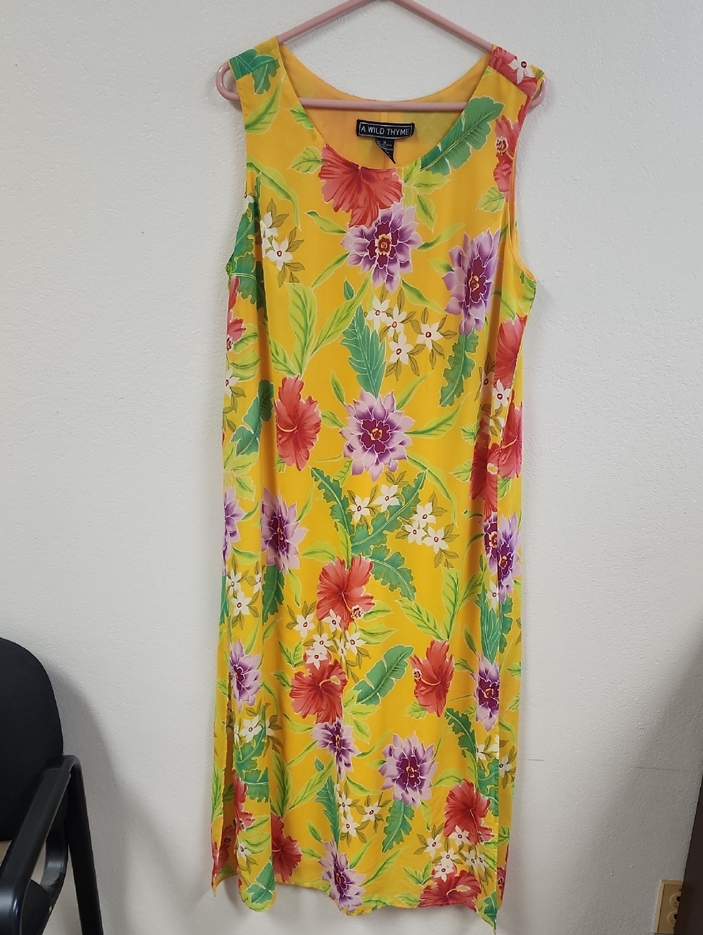 A Wild Thyme Floral Maxi Dress Tropical, Hawaiian Women's Plus Size 16 - Picture 2 of 9